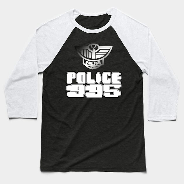 Police 995 Baseball T-Shirt by Meta Cortex